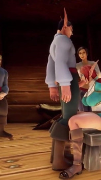 Elf tóc đỏ bị railed trước mặt cướp biển - Warcraft porn parody