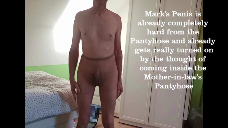 Mark Hannes: Masturbacja w garbku w rajstopach