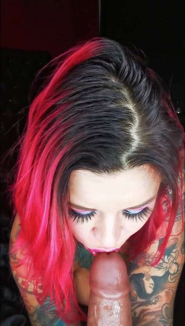 Sabien Demonia: Huge Dildo Sucking Slut