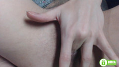 Risky Hairy Couple: 继母玩弄毛茸茸的阴户