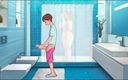 Cumming Gaming: Pego se masturbando no banheiro pela madrasta do meu melhor...