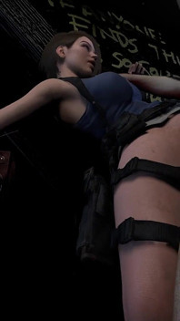 Futând-o pe Jill Valentine în picioare - Parodie porno de la Resident Evil