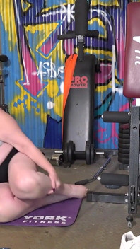 Auntjudys - Hairy Mature BBW Catherine Can Masturbates at the Gym