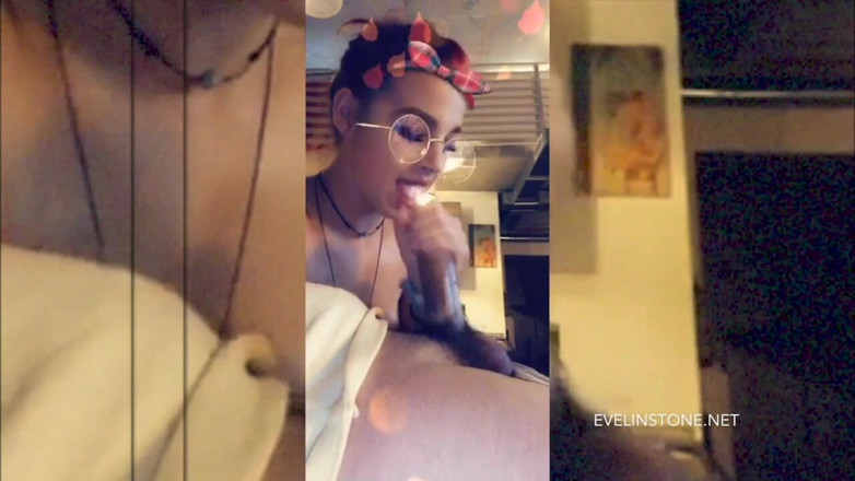 Evelin Stone: Porra na boca