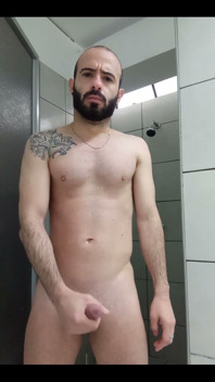 Coming out of the shower...
