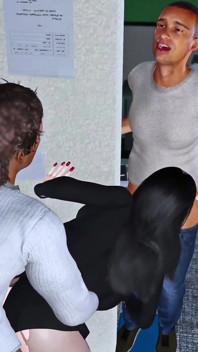 Kráska leader trojka její spolupracovnice (p2) - 3D animace Hentai