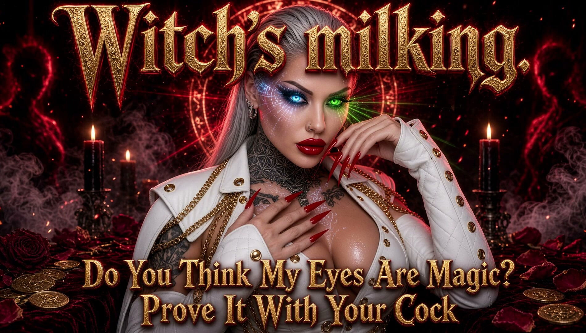 Witch’s Milking. Do You Think My Eyes Are Magic? Prove It with Your Cock