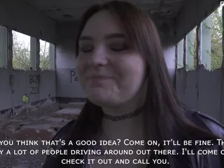 Polly Sweet: Russian Blowjob at an Abandoned Construction Site