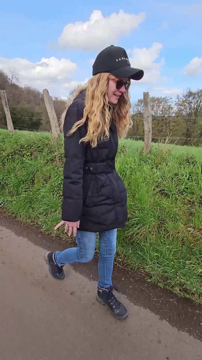 Bikergirl_97: Hot Walk with Love Balls in Pussy!