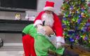 Kinkytwinkpamps: Babbo natale sculaccia un twink cattivo