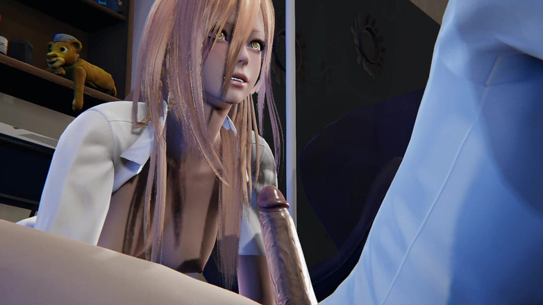 Erza6662: 权力乱搞 denji l 动漫链锯人 l 3d 动画 无尽