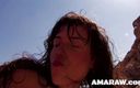 Amaraw: Brunetka nastolatka Samanta uprawia seks analny na plaży