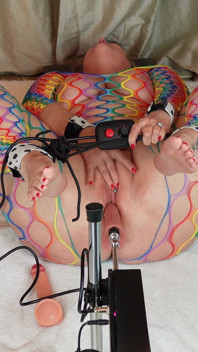 Tied up and Taken Hard by My Sex Machine