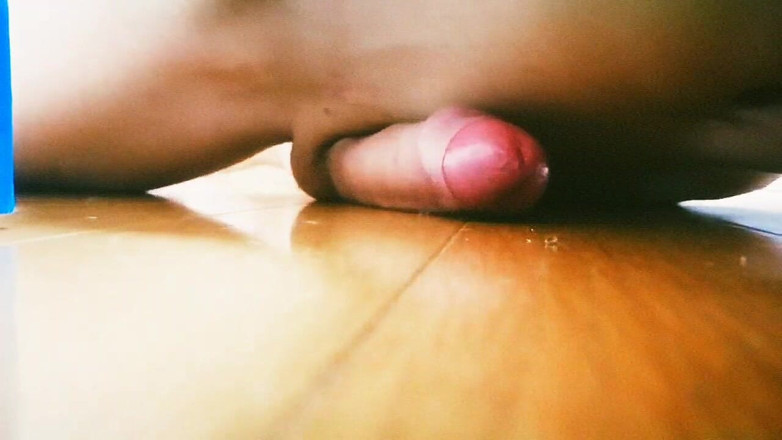 Glassofsperm: Teen boy rubs on the floor