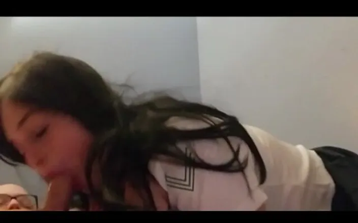 LEXI AND DAN: Japanese Schoolgirl Outfit Roleplay Kagome Cosplay Blowjob