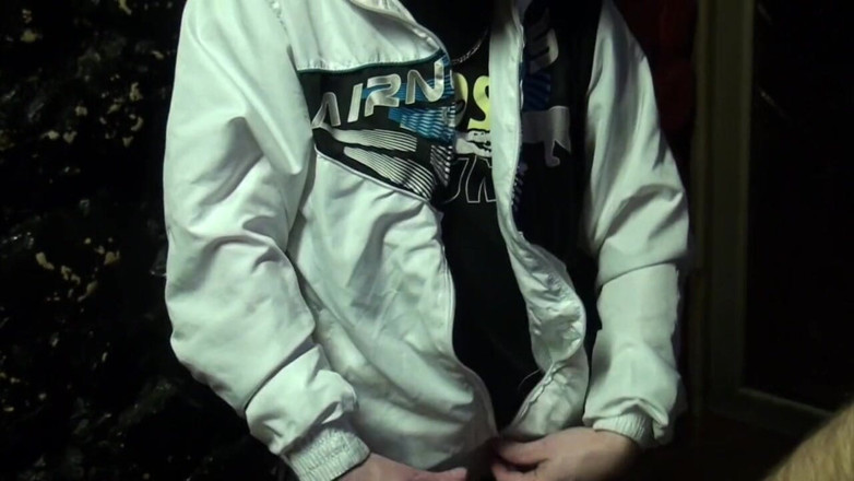 STRAIGHT BOY CURIOUS: Twink fucked bareback by amazing huge cock in outside backroom