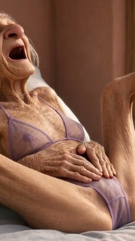 90 Year Old Mature Woman Has Multiple Orgasms in Bed with a Soaking Wet Pussy