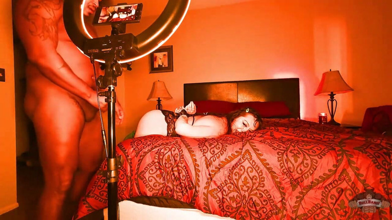 Bull Bang Gang Official: Big Booty Latina in the Red Room