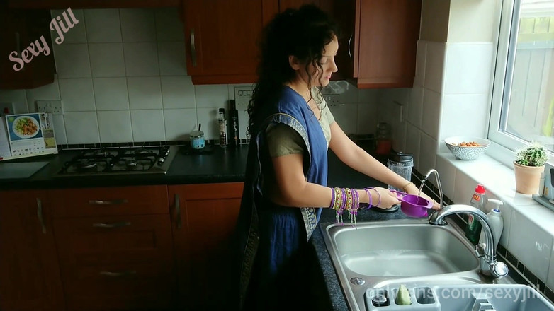 POV_Indian: Teen has to suck step-grandpa's big cock - cosplay traditional taboo...