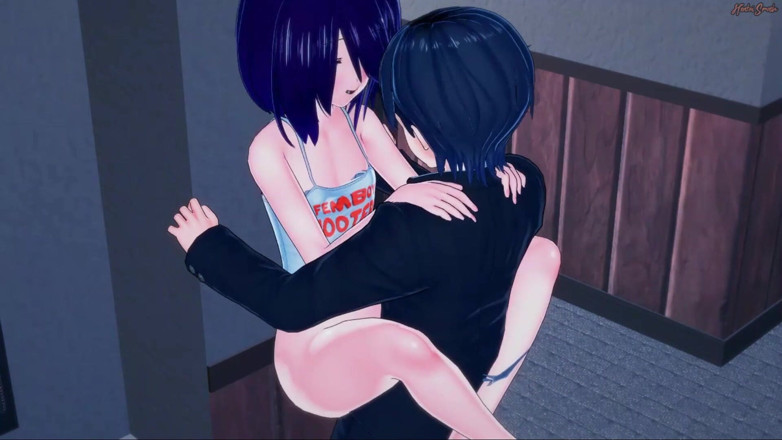 Hentai Smash: Sissy femboy hooters chłopak zostaje zerżnięty w dupę.