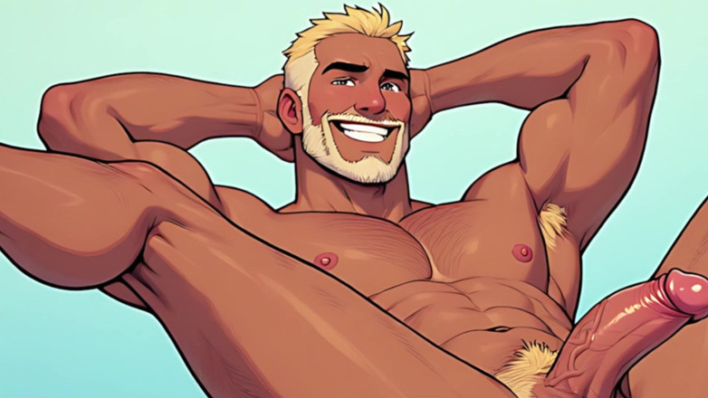 Erotic Man: Cartoon men buchi stretti, suole e