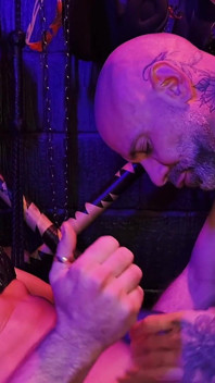 Leather Sling Obedience Mason Cross's Hardcore Dungeon Less
