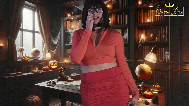 The Queen Lexi: POV - Хэллоуин Velma унижаю маленький член: унижение моего маленького куколда