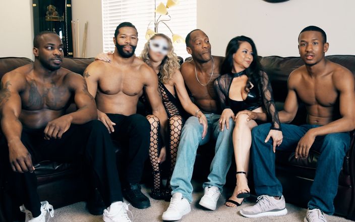 The Mandingo Club: Podvádějící asijské a blonďaté sexy manželky creampie bbc gangbang