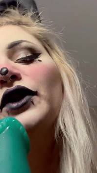 Clown Girl Gives You a Sloppy Vaping Blow Job