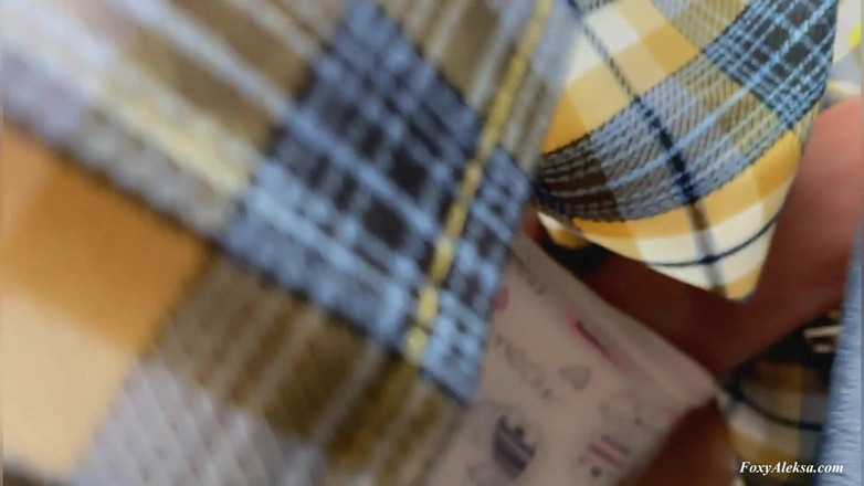 FoxyAleksa: Outdoor Sex Under Skirt in Bus