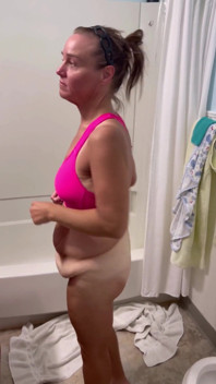 Me undressing after working out and spreading my ass