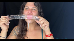 PsiloSiren: Deep throating min dubbla dildo