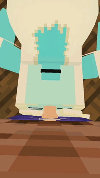 Minecraft Jenny Mod convocando um gênio chamado Allie e desejando favores sexuais dela como garganta profunda
