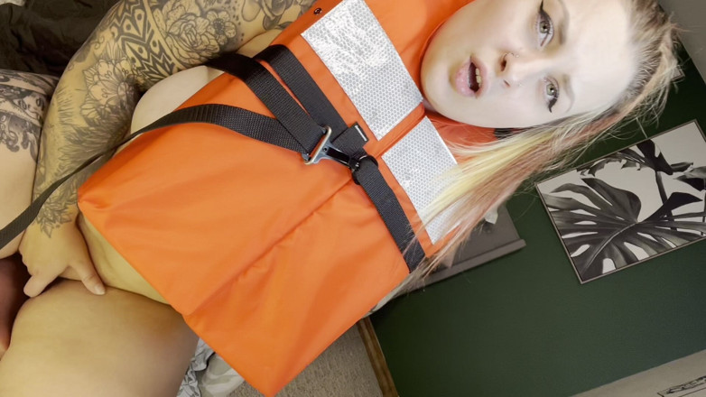 ChandlerKnight: Life Vest Try on and Dildo Ride Front View and...