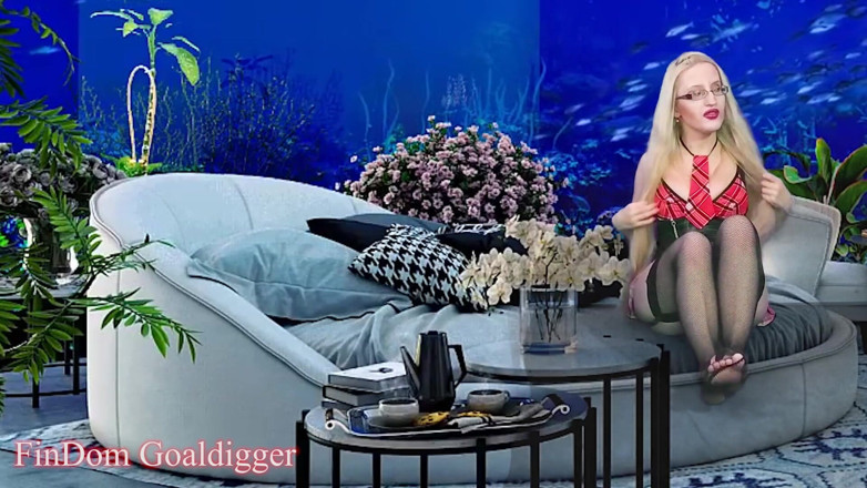 FinDom Goaldigger: Pelajaran pelacur banci