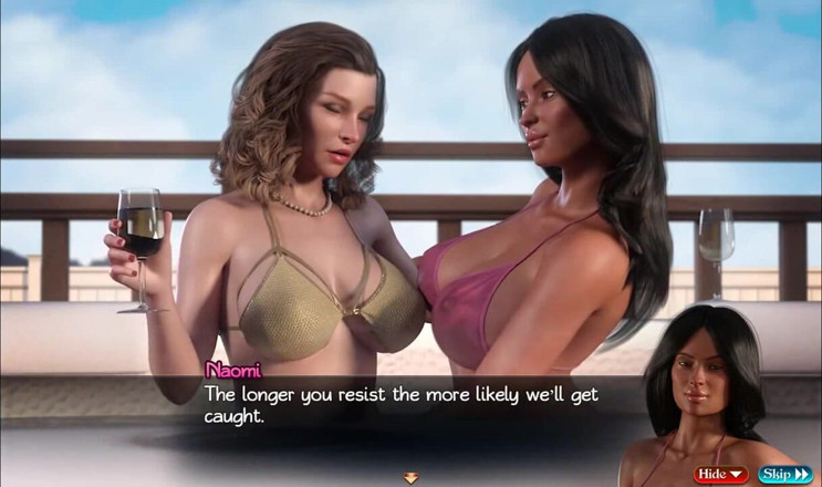 Dirty GamesXxX: Treasure Of Nadia: guy is watching two lesbian milf's with...
