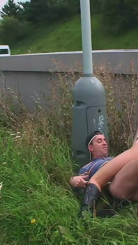 Blonde beauty gets fucked and facialized outdoor