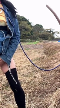 Self-training No. 34: Tight Skirt Lift-up Bra Exposure Walk