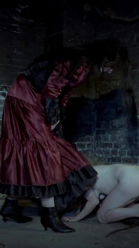The Countess's Dog Is Fed and Dragged Across the Dungeon Floor