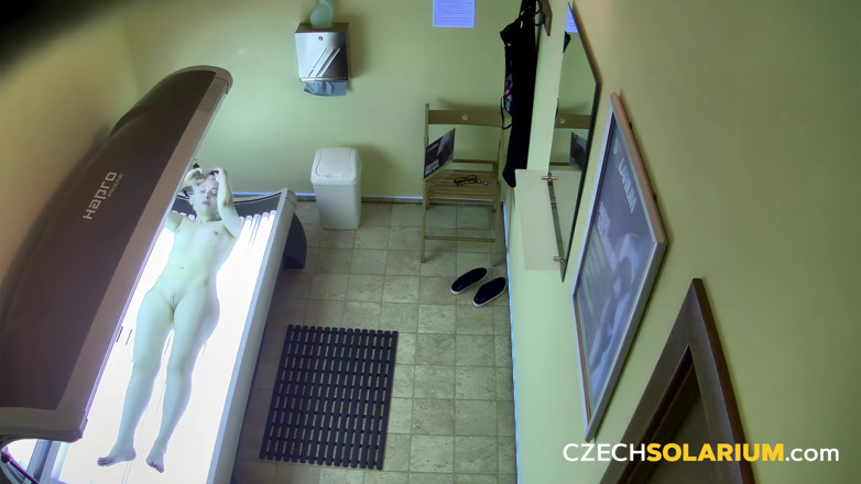 Czech Solarium: Czech Solarium 323: Blonde Puts on a Flirty Solarium Show