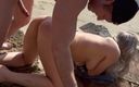 OnlyIsolde: Seks na plaży! Gorąca blondynka amatorska żona zostaje zerżnięta na pieska