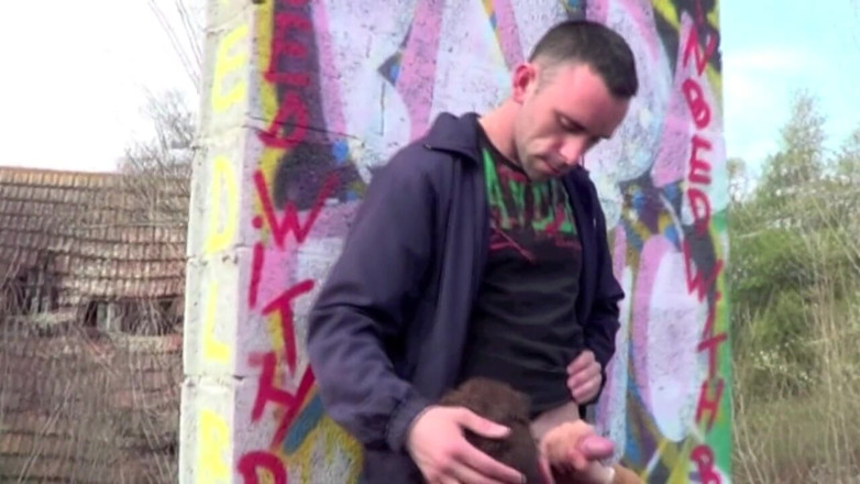 Sex with companion boy: Feminine twink fucked by straight outdoor cruising
