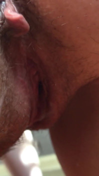Extreme close-up. Pissing while fucking inside a hairy pussy. Perverting amateurs