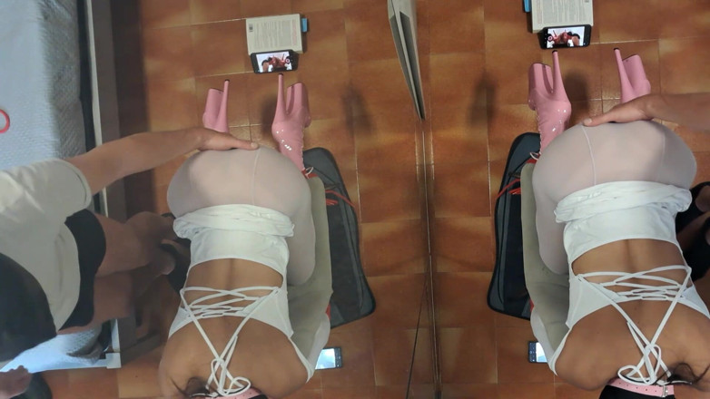 LauraOnHeels: MILF Legata Su Una Sedia E Scopata in Bocca E...