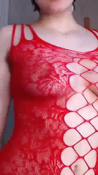 Weihnachts bodystocking Cocktease