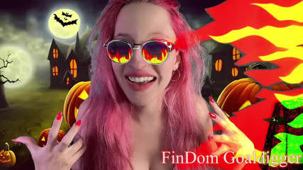 FinDom Goaldigger: Transformare în pulă ștearsă de Halloween