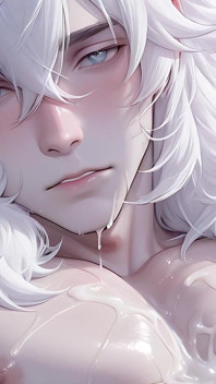 Dreamy Soft-haired Boy Covered in Thick Dripping Cum Afterglow
