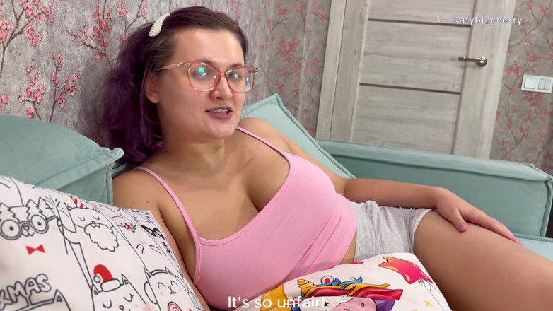 Katybigcherry: Don't Cum in My Pussy, Stepbrother! Stepbrother Helped His Stepsister...