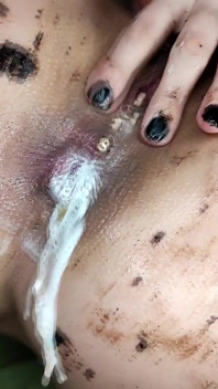 Gioca con cibo, cioccolatino, dildo, squirt