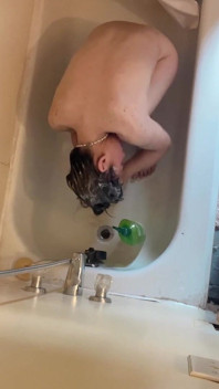 Sauberes Haar Vor Der Dusche